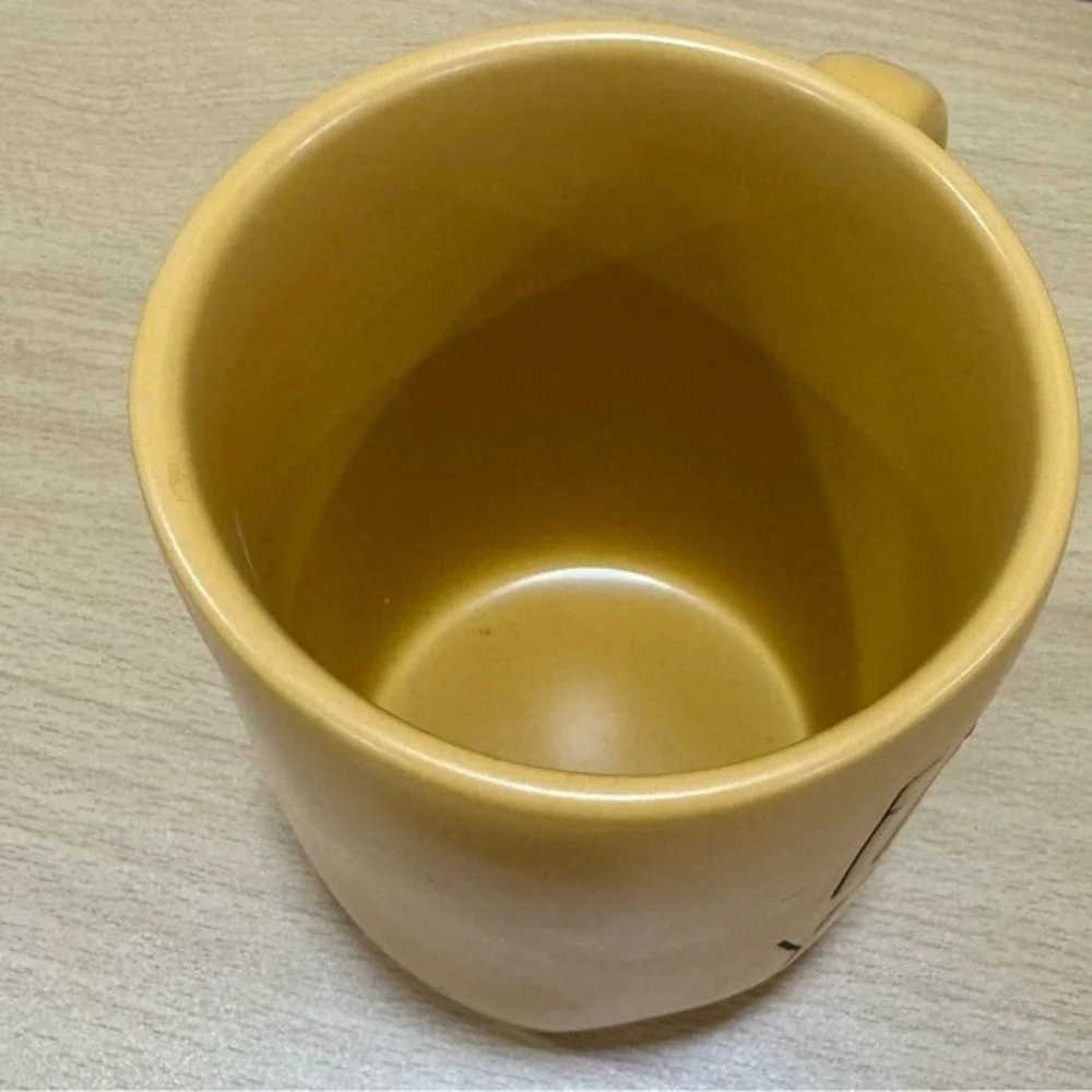 Rae Dunn Mug Ceramic Yellow Fall Y'all Back to School Yellow Black Teacher Gift